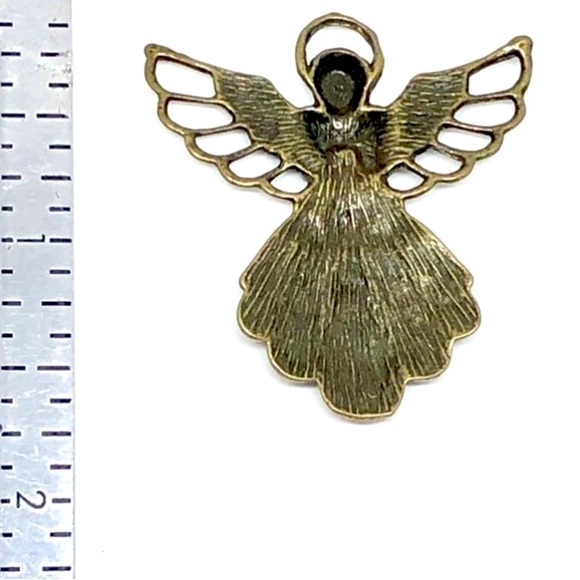 Bronze Angel Charms Lot of 6 Jewelry Making Supplies Christmas Crafts DIY NWOT - Picture 3 of 3